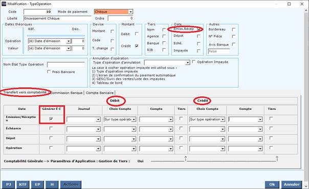 Types opérations 