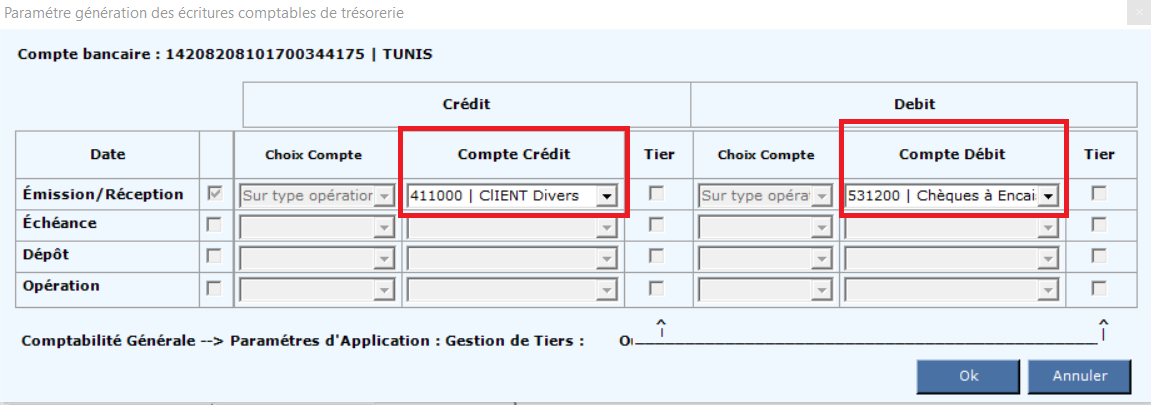 Types opérations