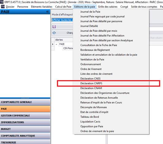 Déclaration CNRPS
